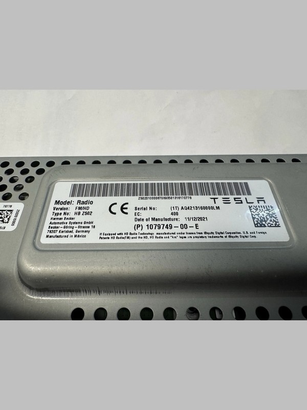 OEM TESLA MODEL 3 M3 FM HD RADIO RECEIVER CONTROL MODULE 2017-2023 $57.99