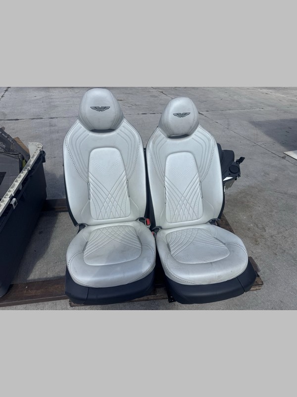 OEM ASTON MARTIN DBX FRONT SEAT SET ARGENTO DARK KNIGHT LEATHER 2021-2024 $1999.99